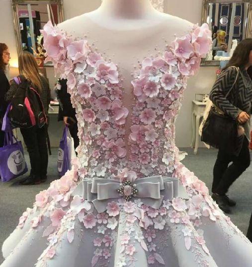 翻糖婚纱_翻糖蛋糕图片(2)