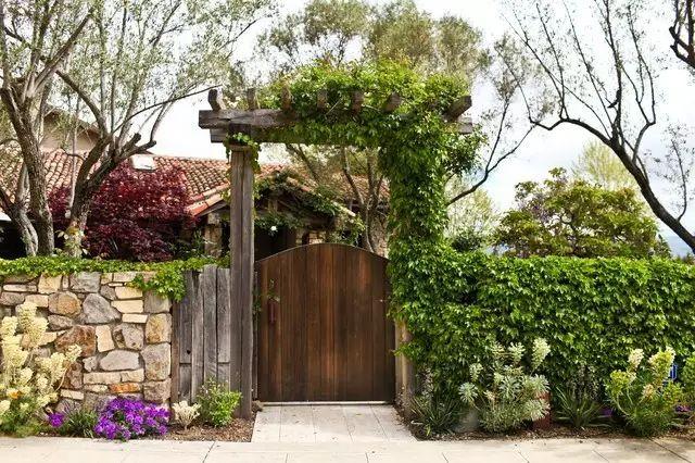 30款田园风光庭院花园入口设计|最美藤架
