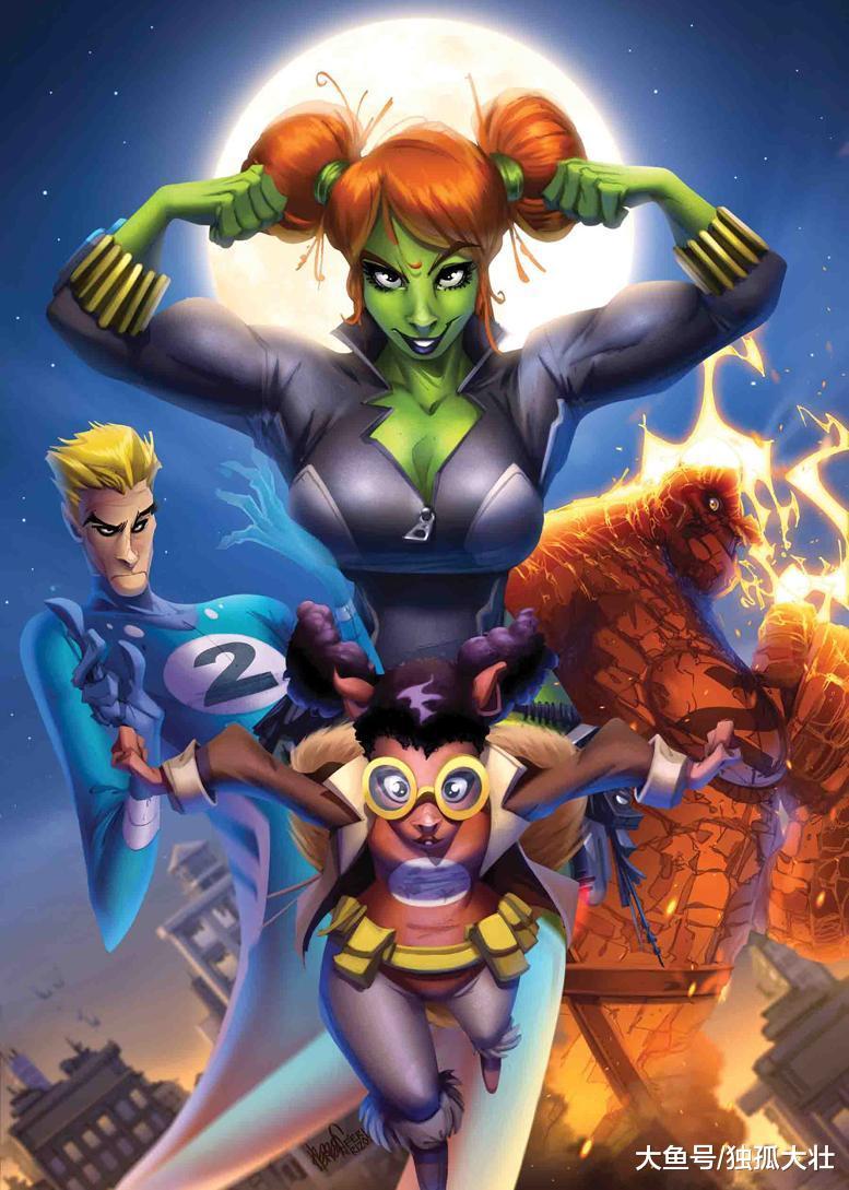 漫威公布更多合体角色, 神奇四侠变成二侠, 黑寡妇变身绿巨人!