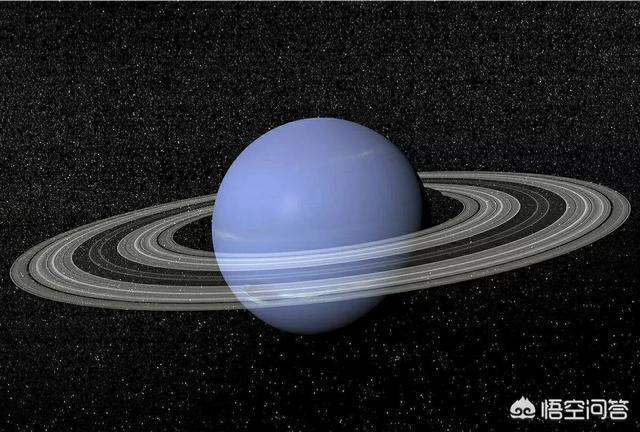 海王星:海王星的环主要由细小的颗粒构成,跟天王星和木星的环一样,都