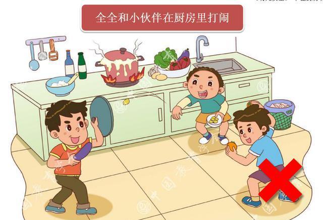 中小学生安全教育之幼儿安全二:厨房很危险，不在厨房玩