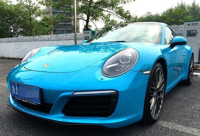 向往激情的生活 分享保时捷911阿密蓝提车