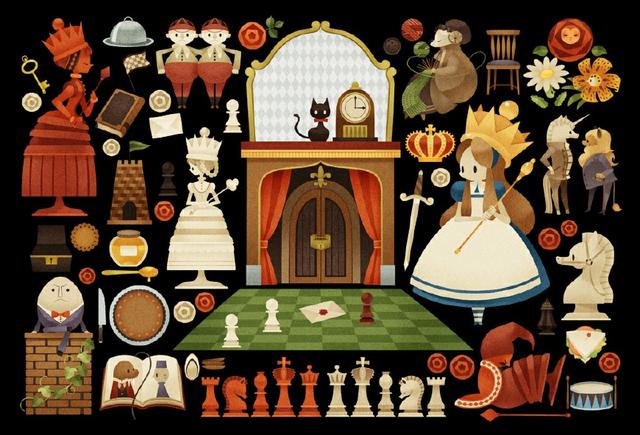 爱丽丝梦游仙境图片