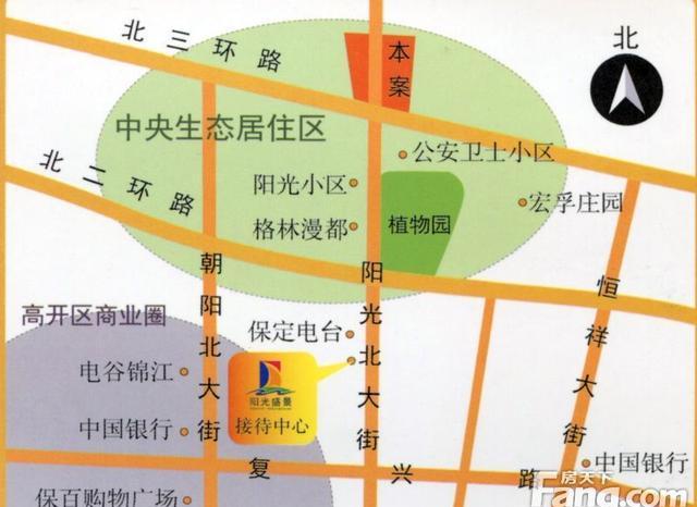 项目简介:阳光盛景位于保定阳光北大街与北三环交叉口,由满城县城建
