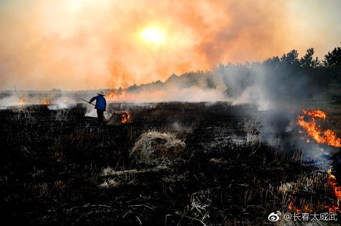 九台、农安、伊通等地部分镇村干部因秸秆禁烧