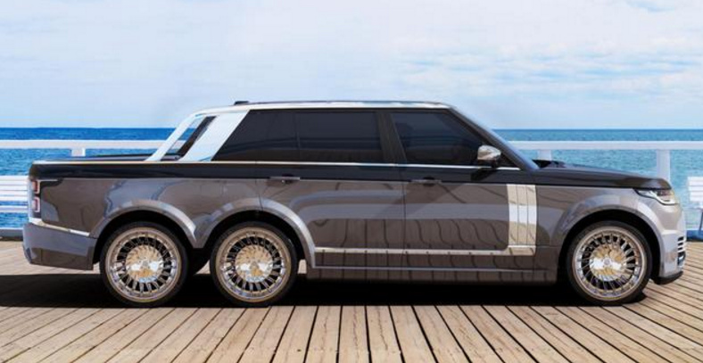 路虎6X6揽胜皮卡越野不输奔驰G63！内饰豪华！