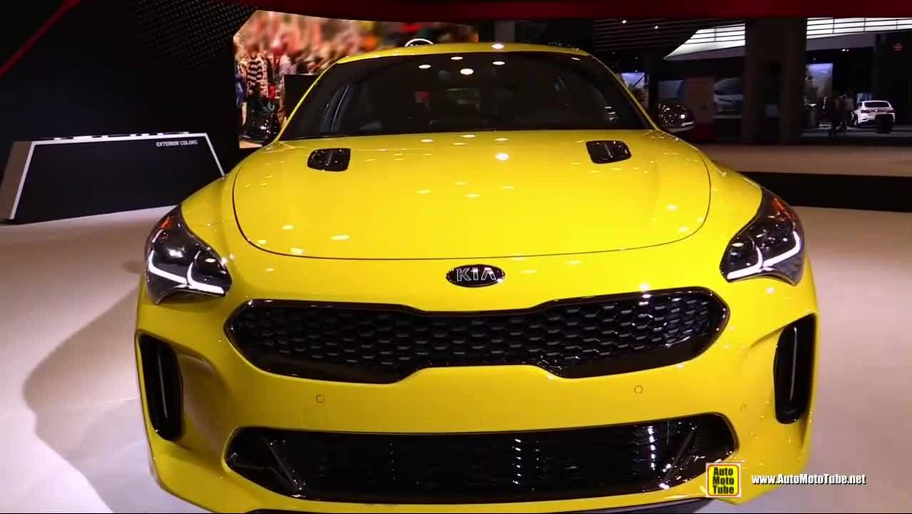 汽车2018款起亚毒刺GT亮相纽约车展，看完后买不买宝马3系自己考虑  ...