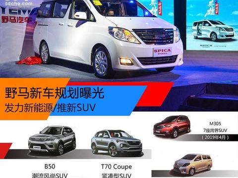 野马新车规划曝光 发力新能源/推新SUV