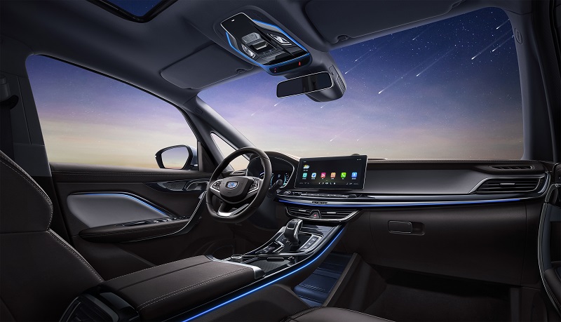 吉利嘉际内饰官图发布 家族化设计 提供多种座椅布局