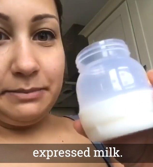 人妻现榨“母乳厚奶茶” 老公饮后直呼臭