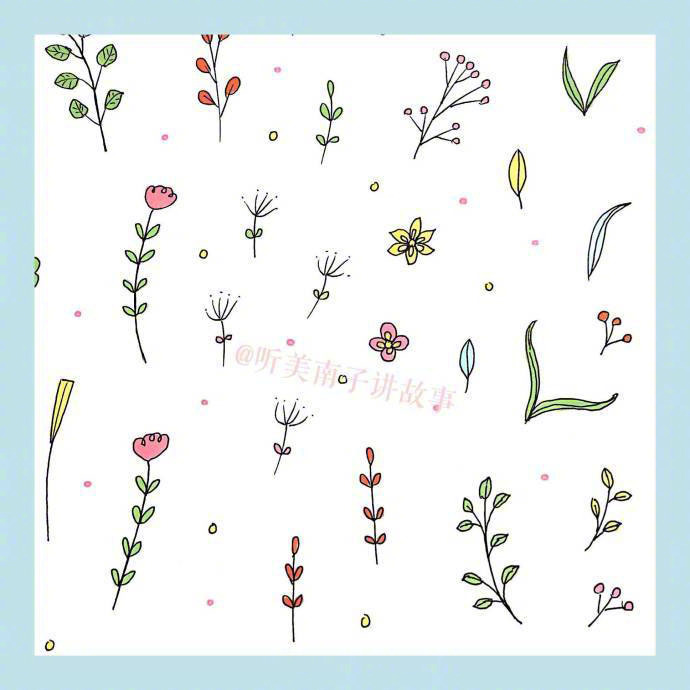 简笔画春天,24种花草植物的画法,马住学习
