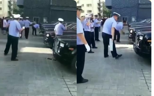 网红办酒席现场豪车云集,遭人嫉妒举报,警察突击检查拆车