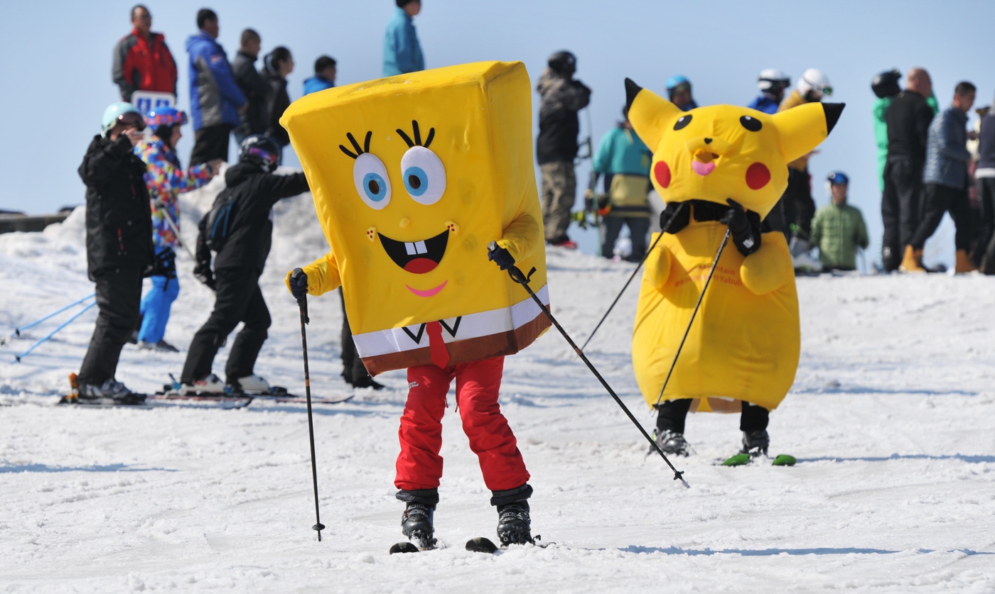 光猪节里那些爱滑雪的美女们