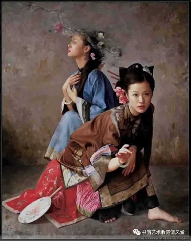 中国油画:画布上的那个美女 居然有些像你|侯滨||翁伟
