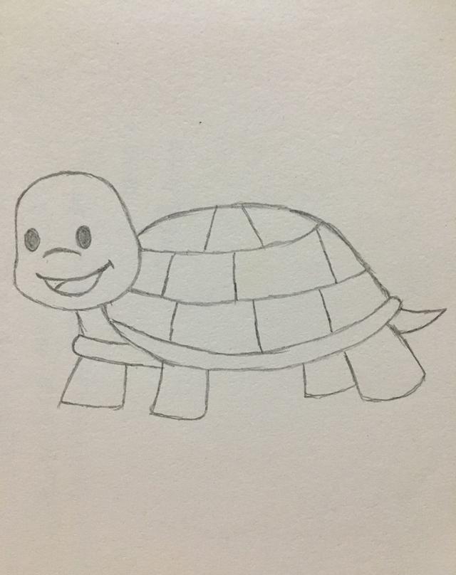 简笔画——小乌龟的画法