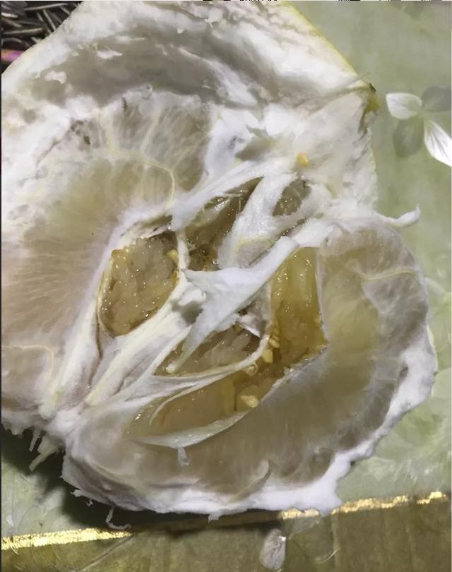 柚子上这些白色的薄膜是什么东西,能吃么?