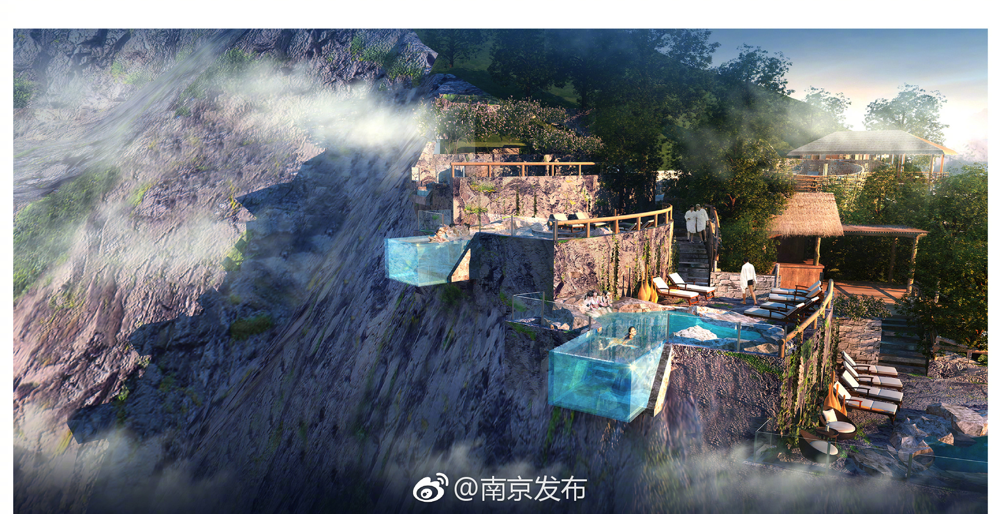 汤山最大矿坑将变身温泉生态公园,今年10月亮相