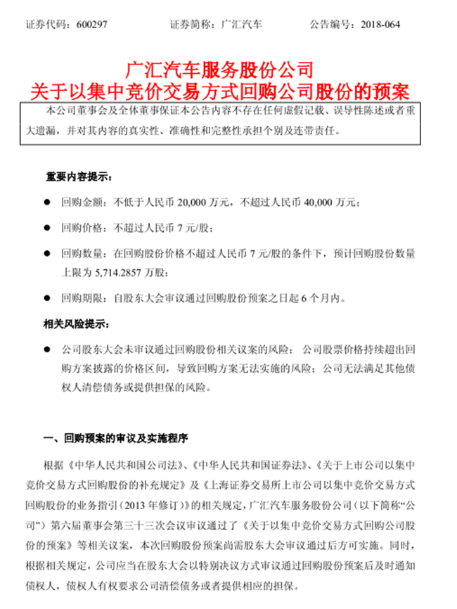 天壤之别！广汇回购股票 庞大接连质押股票还遭证监会处罚