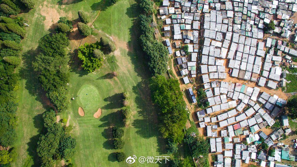 南非摄像师Johnny Miller无人机拍摄了一组反应南非、墨西哥及印度贫