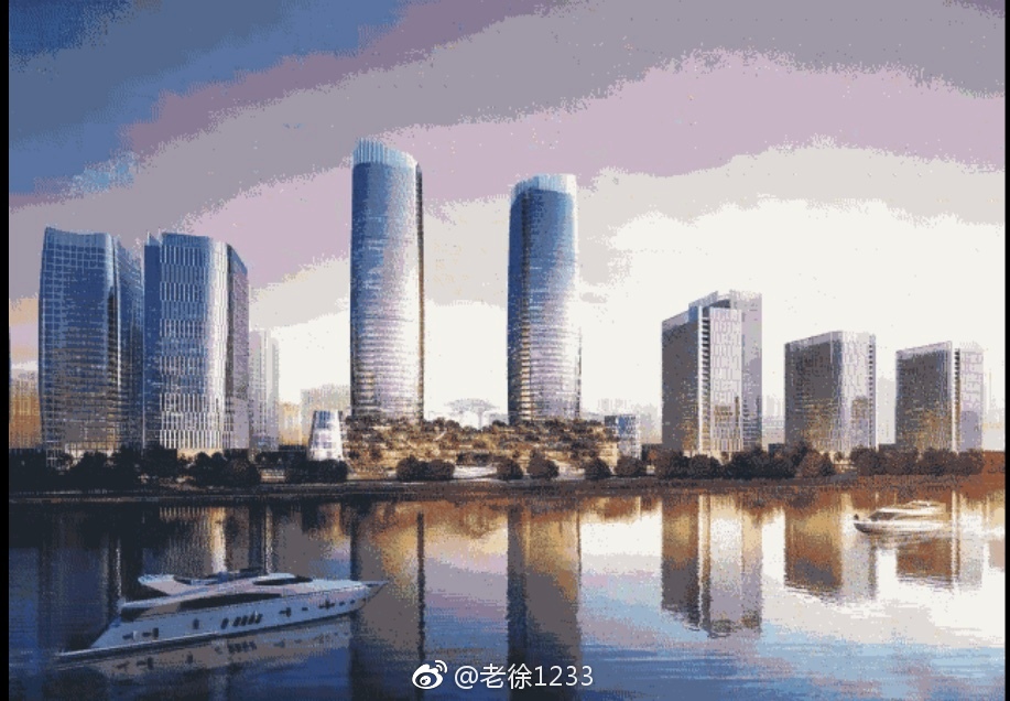 正在建设中的淮安市金融中心