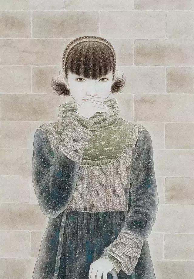 女画家付洛红工笔重彩人物画作品,华彩溢香,展现极致的美