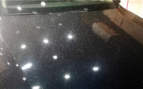 黑色大众途锐镀膜美容洗车施工分享