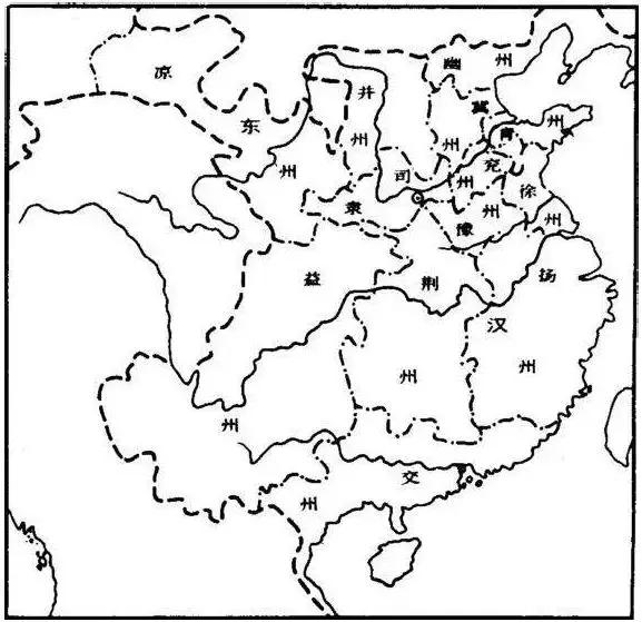 东汉十三州地图_图其三,促进了荆州学派的形成.