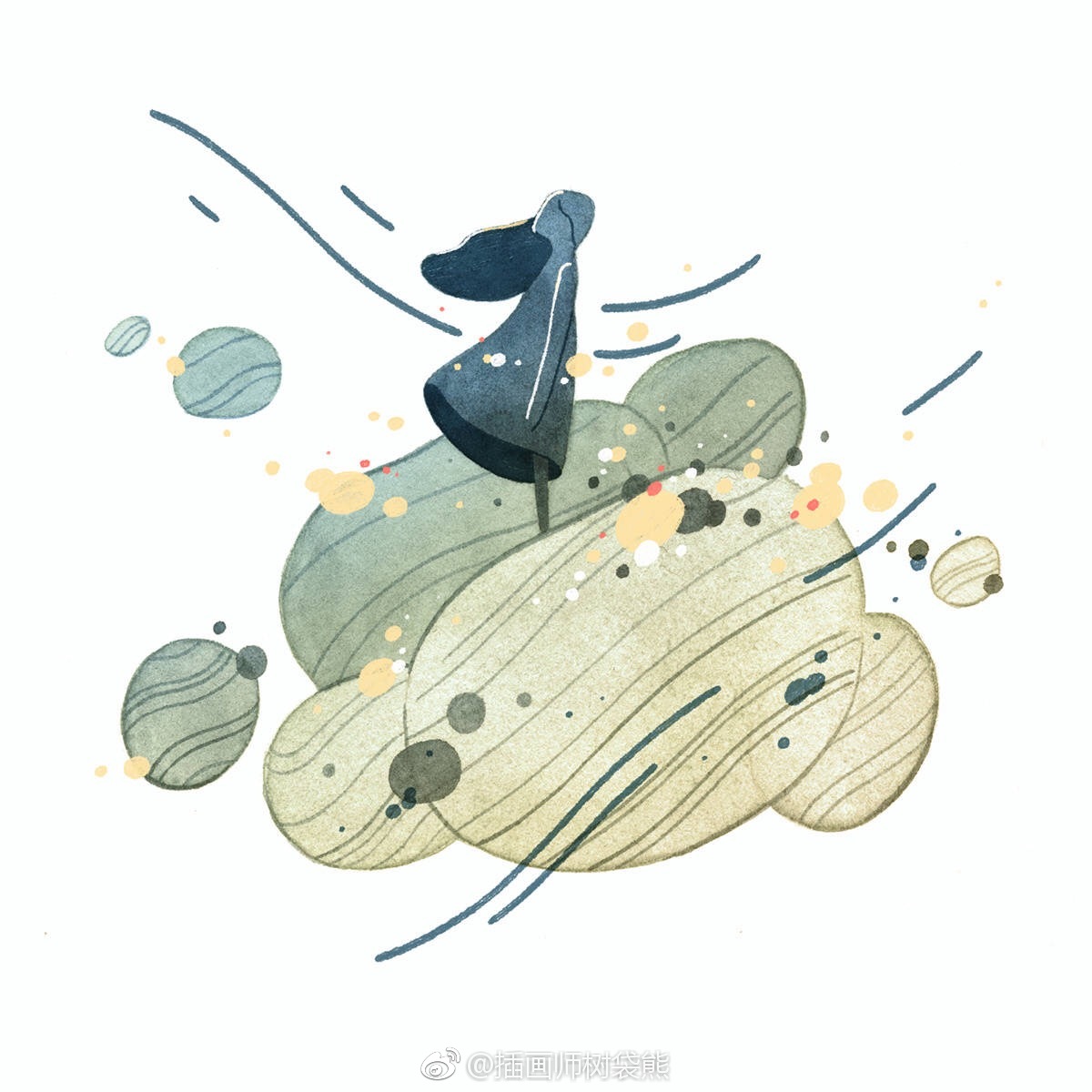 美国插画师 maggie chiang 小清新水彩插画设计作品他