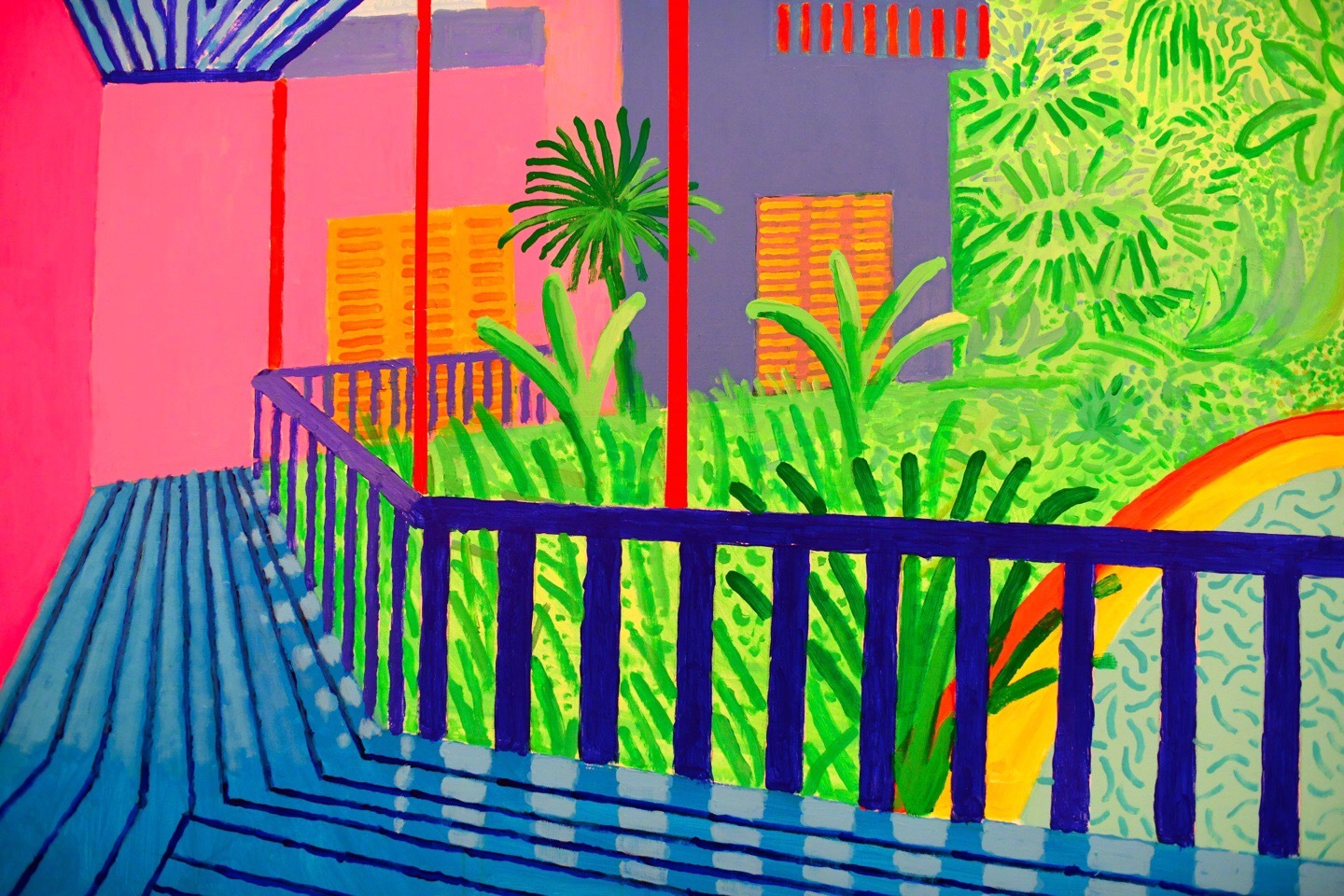 david hockney,david hockney 泳池 david hockneybritish, b. 1937