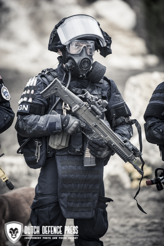 2018年法国萨托里防务展上的法国国家宪兵干预队(GIGN)