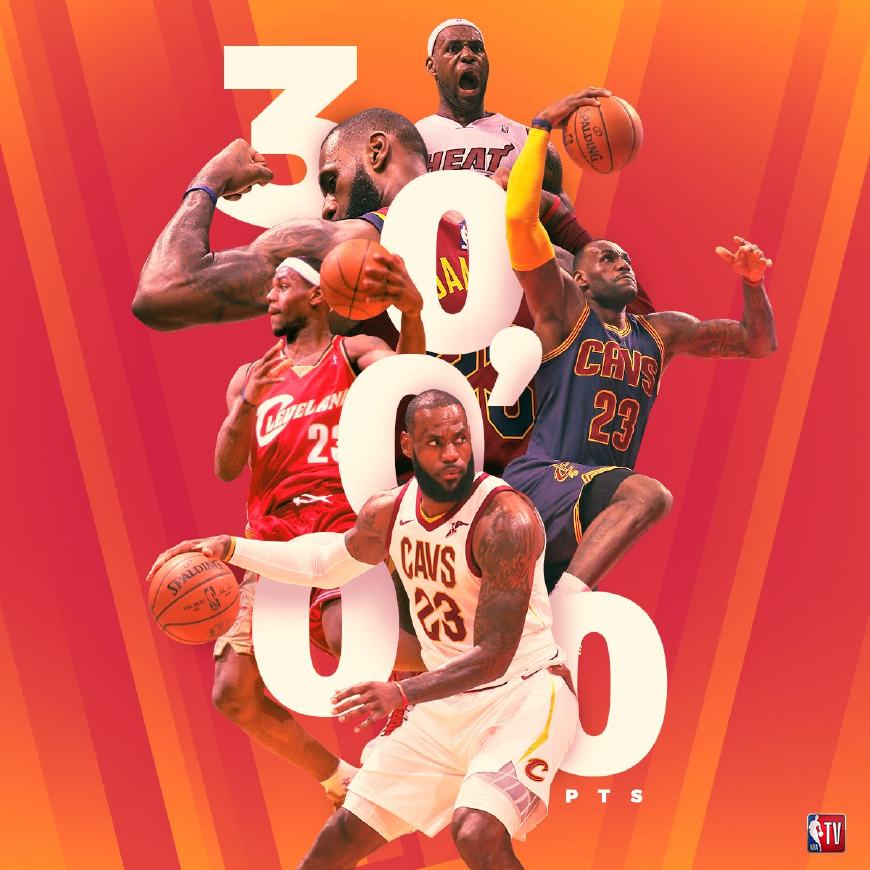 詹姆斯能否打破历史总得分纪录,成为首个4000