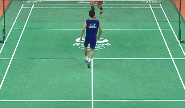 羽毛球步伐,先有回中后有启动!