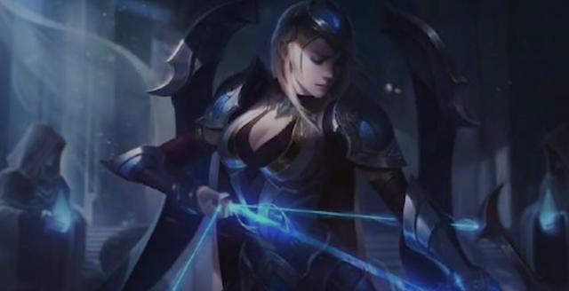 LOL艾希新皮肤冠军之箭原画美感十足，估计蛮王乐开花了!