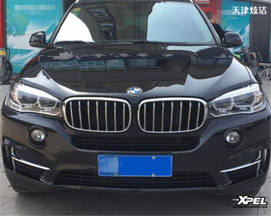 2年宝马X5装贴XPEL隐形车衣焕然一新-天津炫洁完美保护
