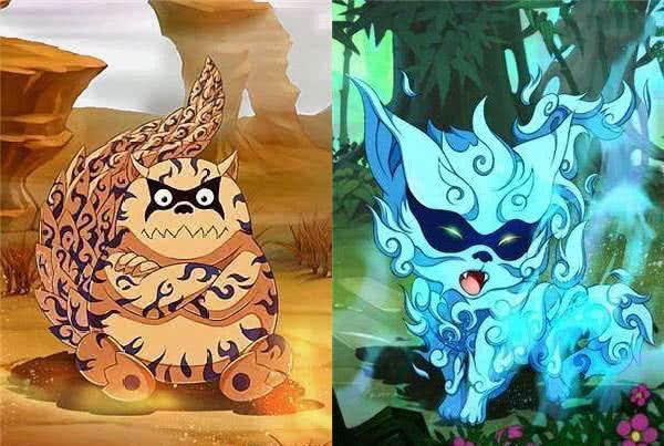 火影里凶神恶煞的尾兽小时候的样子太可爱了,可以做壁纸了