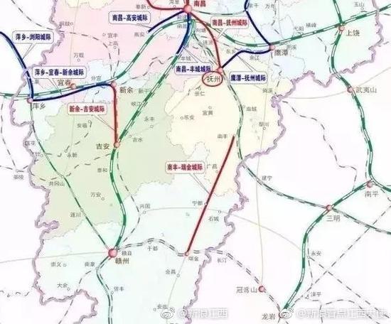 抚州再规划修建一条城际铁路!经樟树至新余