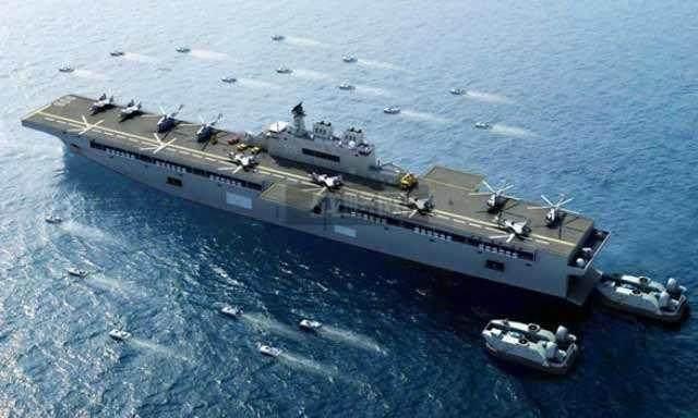 美媒爆料:中国075两栖攻击舰开造!尺寸吨位已彻底曝光