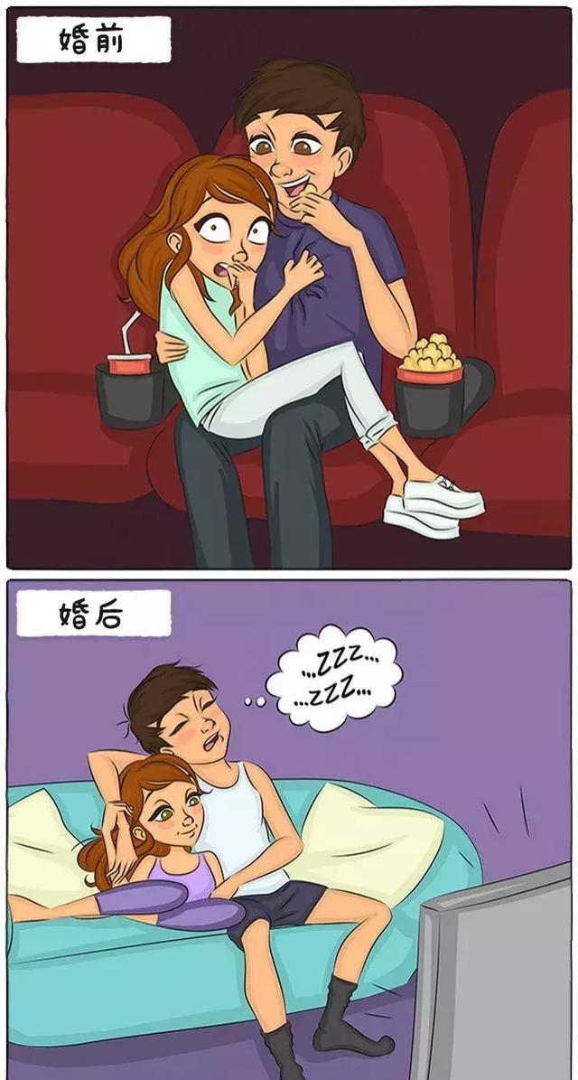 最温馨的婚前婚后对比图,看完居然想结婚了.