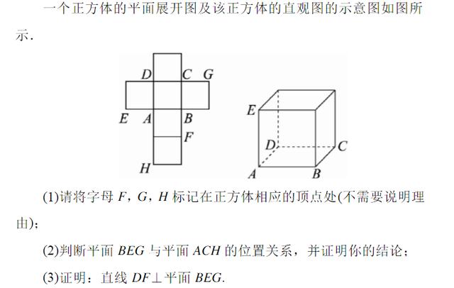高考立体几何点线面八大定理，每年都以解答题和选择填空形式出现