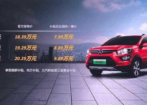 北汽新能源新增一名猛将! 最高续航可达398公里, 仅8万起