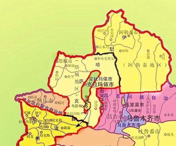 新疆一个版图被"剜心割肺"的地区|新疆|塔城地区|九莲泉_新浪新闻