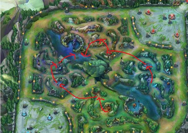 8.10野区不会玩? 吃双河蟹, 记住这个刷野路线