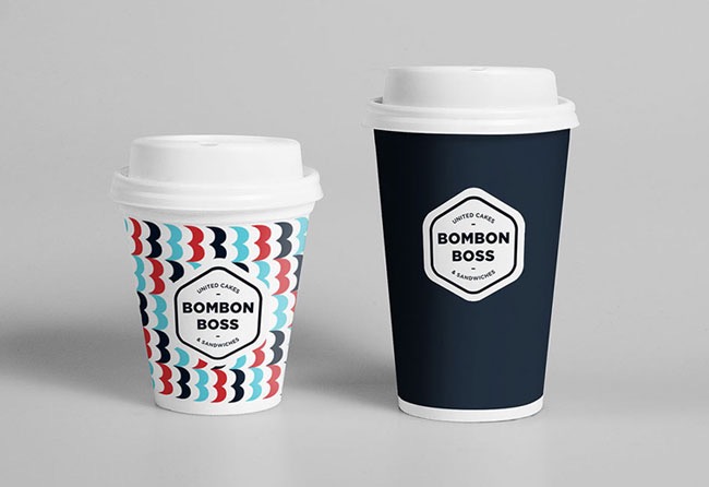 咖啡连锁店品牌 Bombon Boss VI形象设计