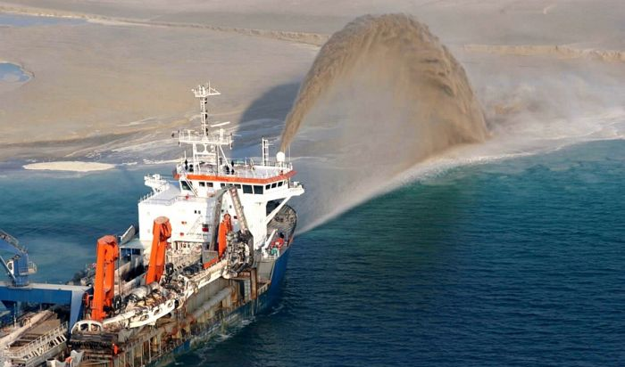 世界第八大奇迹 迪拜棕榈岛建造过程