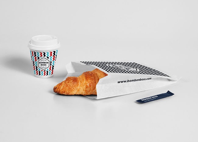 咖啡连锁店品牌 Bombon Boss VI形象设计