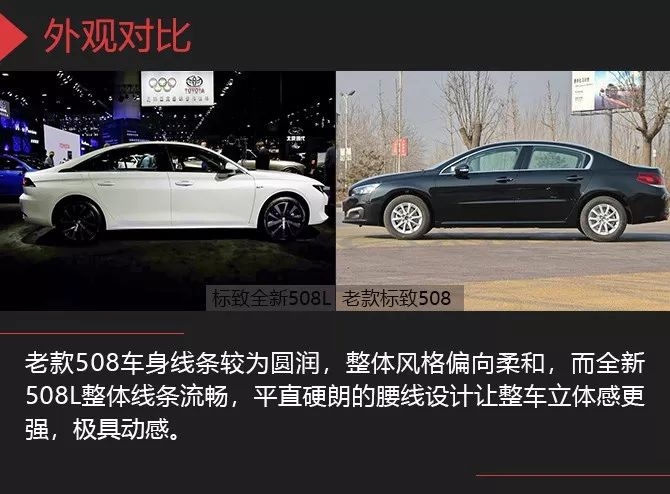 法系车第一款带“L”的车型 全新标致508L新老对比