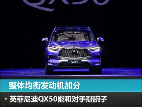 新车竞争力丨整体均衡发动机加分，英菲尼迪QX50能和对手掰腕子