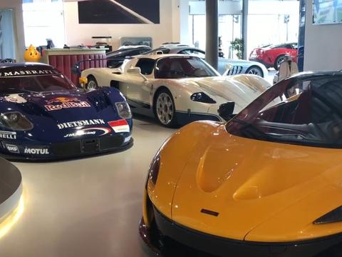 跑车店里看到一台迈凯伦P1，没想到后面的2台玛莎拉蒂更稀有！