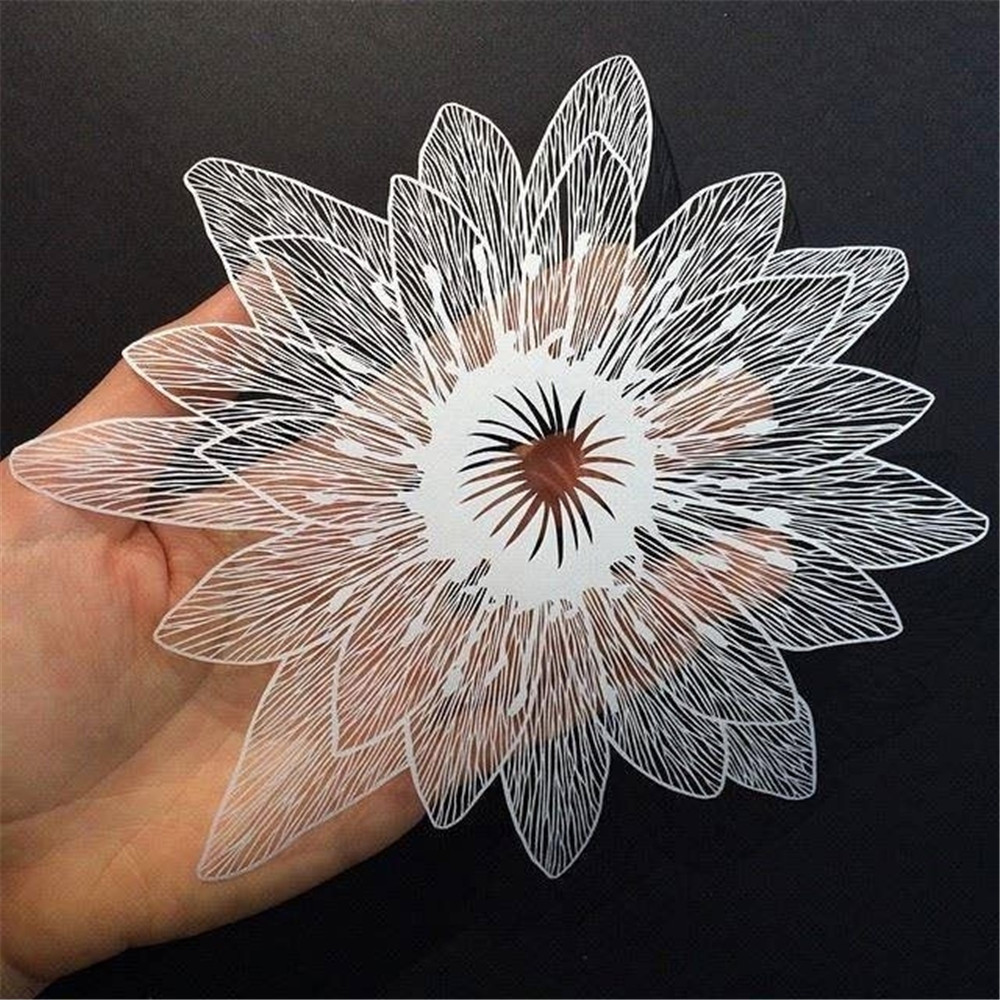 百合花|刻刀|白纸_新浪网