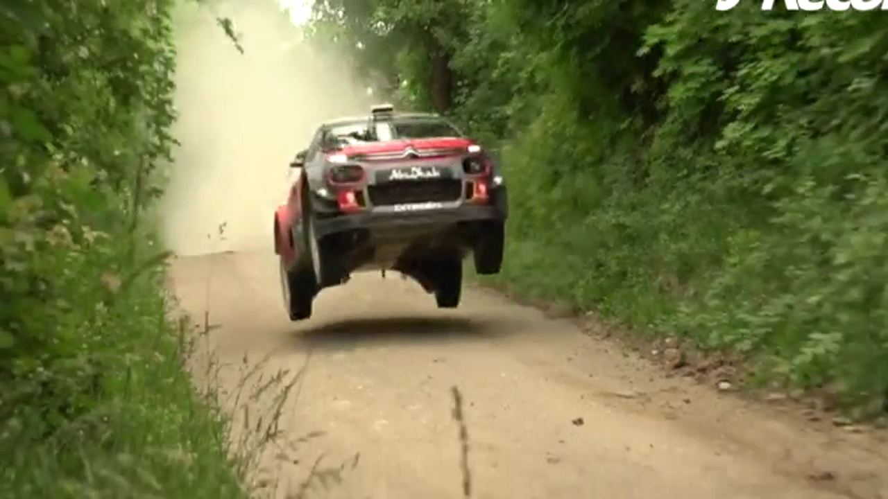 WRC雪铁龙每次过弯都那么飘逸，WRC波兰站拉力赛